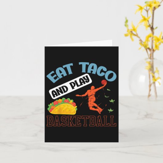 Essen Taco und spielen Bysketbyll Mexico Cinco de Karte (Gelbe Blume)