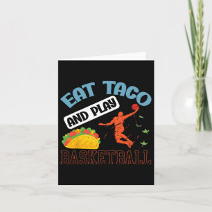 Essen Taco und spielen Bysketbyll Mexico Cinco de Karte