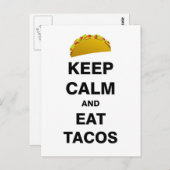 Essen Tacos Postkarte (Vorne/Hinten)