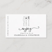 Essen Ticket, Gratis-Essensgutschein Visitenkarte (Vorderseite)