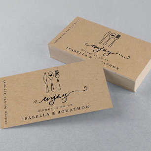 Essen Ticket, Gratis-Essensgutschein Visitenkarte