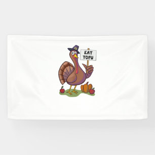 Essen Tofu Erntedank Vegetarian Türkei Funny Banner