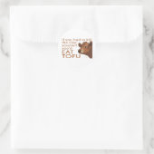 Essen Tofu Runder Aufkleber (Tasche)