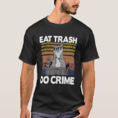 Essen Trash Do Crime Funny Raccoon Pullover Hoodie (Vorderseite)