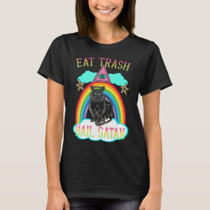Essen Trash Hail Satan Raccoon Satanic T-Shirt