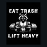 Essen Trash Lift Heavy Racoon Lifting Gym Fitness  Poster<br><div class="desc">Essen Sie Müllkippe Schweres Racoon Lifting Gym Fitness Workout</div>
