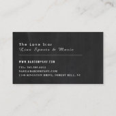 Essen, Trink Chalkboard, Bar & Grill, Pub/Brauerei Visitenkarte (Rückseite)