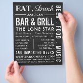 Essen, Trink Chalkboard, Pub/Brauerei Werbung Flyer (Hand)