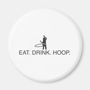 Essen. Trink. Hoop Magnet