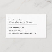 Essen, trinken Bar & Grill, Pub/Brauerei Visitenkarte (Rückseite)