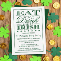 Essen, trinken & be Irish St. Patrick's Day Einlad