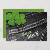 Essen, trinken & Be Irish St. Patrick's Day Einladung (Vorne/Hinten)