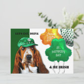 Essen, trinken & Be Irish St. Patrick's Day Party Einladung (Stehend Vorderseite)