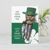 Essen, trinken & Be Irish St. Patrick's Day Party Einladung (Stehend Vorderseite)