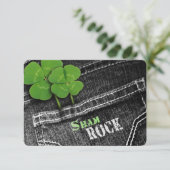 Essen, trinken & Be Irish St. Patrick's Day Party Einladung (Stehend Vorderseite)