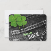 Essen, trinken & Be Irish St. Patrick's Day Party Einladung (Vorderseite)