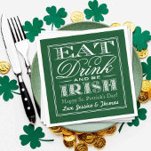 Essen, trinken & Be Irish St. Patrick's Day Serviette
