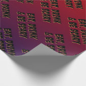 Essen, trinken & Beängstigend sein Halloween Geschenkpapier (Ecke)