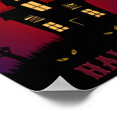 Essen, trinken & Beängstigend sein Halloween Poster (Ecke)