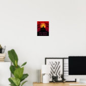 Essen, trinken & Beängstigend sein Halloween Poster (Heimbüro)