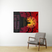 Essen, trinken & Beängstigend sein Halloween Wandteppich (Beispiel (Horizontal))