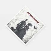 Essen, trinken, Beängstigendes gotisches erwachsen Serviette (Ecke)