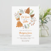 Essen, trinken, befüllen Herbst Erntedank Abendess Einladung (Stehend Vorderseite)