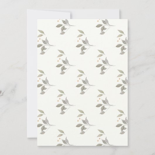 Essen trinken Danke Erntedank Dinner Einladung (Rückseite)