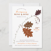 Essen, trinken & Danken Erntedank Dinner Party Einladung (Vorderseite)