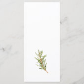 Essen & Trinken Festliche Feier Thema Menükarte (Rückseite)