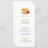 Essen & Trinken Festliche Feier Thema Menükarte (Vorne/Hinten)