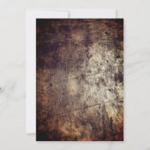 Essen, trinken Hauswärmen Party Dirt Brown einlade Einladung (Rückseite)