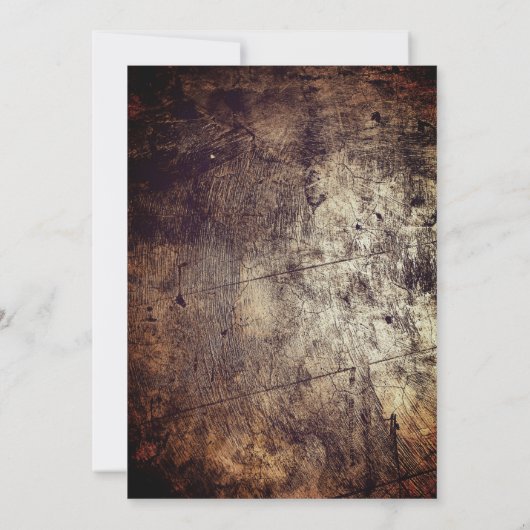 Essen, trinken Hauswärmen Party Dirt Brown einlade Einladung (Rückseite)