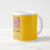 Essen Trinken In Restaurant Bar Oder Pub Gelb Jumbo-Tasse (Vorderseite Rechts)