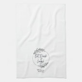 Essen, trinken & lachen Individuelle Name Küchentü Geschirrtuch (Vertikal)