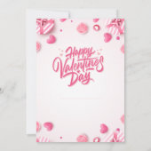 "Essen, trinken & Liebe" Valentinstag Party Einlad Einladung (Rückseite)