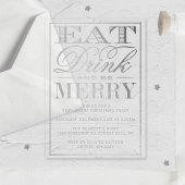 Essen, trinken & Merken Weihnachten feiern Acryleinladungen