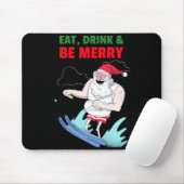 Essen, trinken & sich frohe Weihnachten. Mousepad (Mit Mouse)