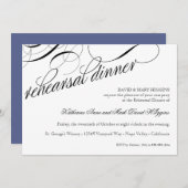 Essen, Trinken Sie Verheiratete Probe Abendessen E Einladung (Vorne/Hinten)