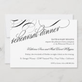 Essen, Trinken Sie Verheiratete Probe Abendessen E Einladung (Vorderseite)