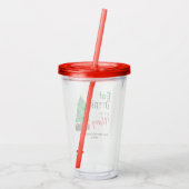 Essen, Trinken und ausgelassen Feiern Acryltrinkbecher (Rückseite)