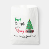 Essen, Trinken und ausgelassen Feiern Geschenktütchen (Vorderseite)