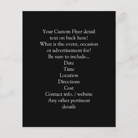 Essen, trinken und Beängstigend Halloween Funny Sp Flyer (Hinten)