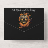 Essen, trinken und Beängstigend sein! All In One Einladung (Rückseite)