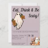 Essen, trinken und Beängstigend sein! Einladung (Vorderseite)