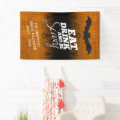Essen, trinken und Beängstigend sein - Halloween-P Banner (Insitu)