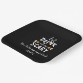 Essen, trinken und Beängstigend sein Halloween Pappteller (Gewinkelt)