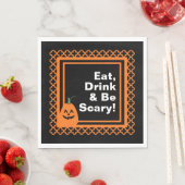 Essen, trinken und Beängstigend sein, Halloween Serviette (Beispiel)