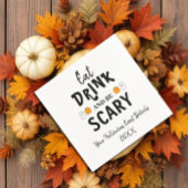 Essen, trinken und Beängstigend sein Halloween Serviette