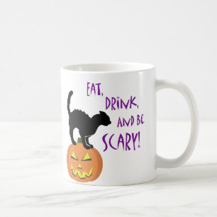 Essen, trinken und Beängstigend sein! Kaffeetasse